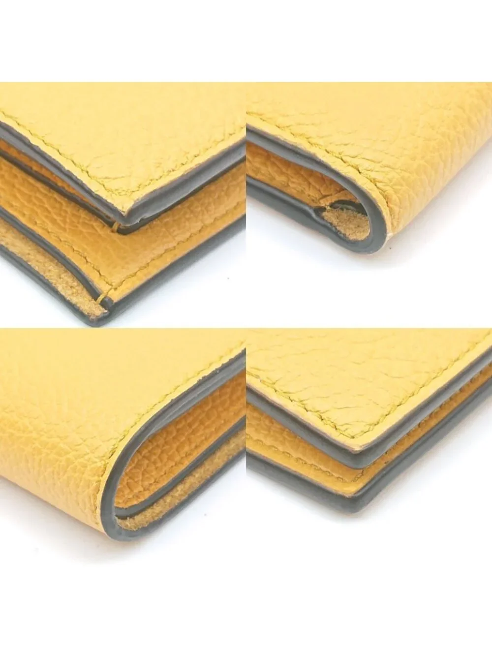 Gucci Folding Wallet Embossed Logo Yellow - Picture 5 of 15